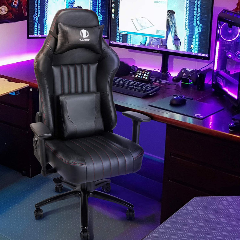 VON RACER Big And Tall 400Lb Memory Foam Gaming ChairAdjustable Tilt